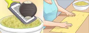 Making compresses of medicinal radish