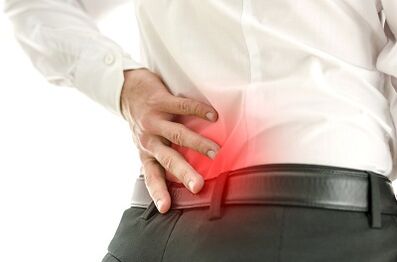 Lower back pain in men